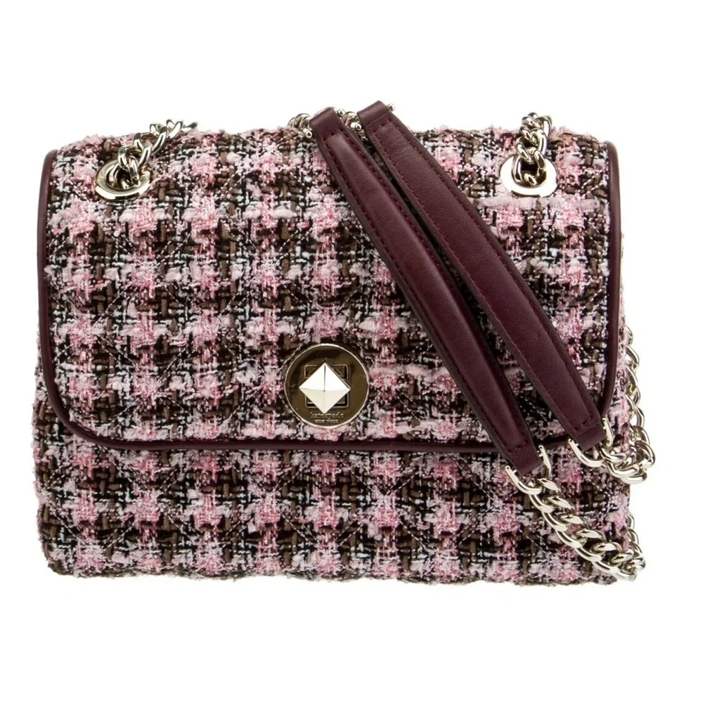 Kate Spade beautiful tweed shoulder / crossbody bag. Like new.